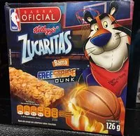 Mängden socker i Barras de cereal Kellogg's Zucaritas