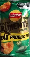 Mängden socker i Sabritas Crujiente Jalapeño