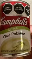 Mängden socker i Crema de Chile Poblano