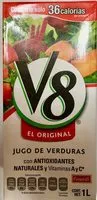 Mängden socker i V8 jugo de verduras