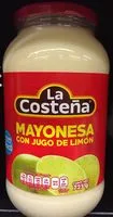 Mängden socker i Mayonesa con jugo de limón, La Costeña