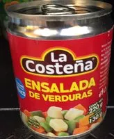Mängden socker i Ensalada de verduras La Costeña