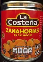 Mängden socker i La Costeña Zanahorias en escabeche