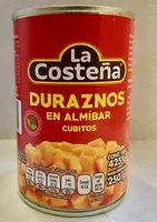 Mängden socker i CUBITOS DE DURAZNO EN ALMÍBAR LA COSTEÑA