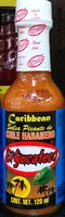 Mängden socker i Salsa picante de chile habanero tipo Caribbean