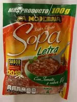 Mängden socker i Sopa de letra
