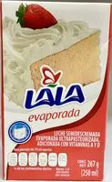Mängden socker i Lala Evaporada