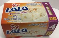 Mängden socker i Arroz con leche Ahorra pack Lala