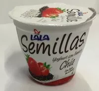 Mängden socker i Yogur Semillas Fresa Chía Lala