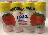 Mängden socker i Lala Yoghurt de fresa 8 pack