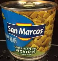 Mängden socker i Jalapeños picados San Marcos