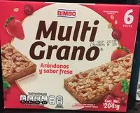Mängden socker i Multigrano arandanos y sabor fresa