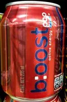 Mängden socker i B:oost active energy Pop