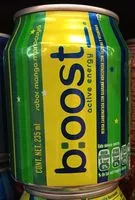 Mängden socker i B:oost active energy sabor mango-maracuya