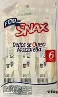 Mängden socker i Snax - Dedos de queso mozzarella