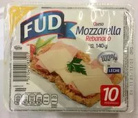 Mängden socker i Queso Mozzarella Rebanado Fud