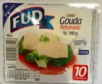 Mängden socker i Queso Gouda rebanado fud