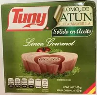 Mängden socker i Lomo de atún  aleta amarilla solido en aceite