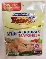 Mängden socker i ATUN CON VERDURAS Y MAYONESA