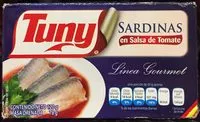 Mängden socker i Tuny Sardinas en salsa de tomate