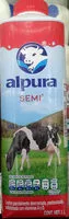 Mängden socker i Leche Alpura semi