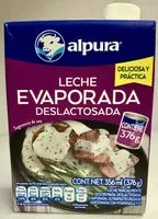 Mängden socker i Leche Evaporada Deslactosada Alpura