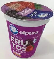 Mängden socker i Alpura Yoghurt con Frutos del Bosque