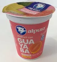 Mängden socker i Alpura Yoghurt con Guayaba