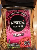 Mängden socker i Nescafé Reserva XIAPAN Café puro soluble