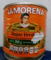 Mängden socker i Rajas verdes de chiles jalapeños