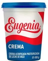 Mängden socker i Eugenia Crema acidificada pasteurizada de leche de vaca