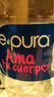 Mängden socker i Epura agua embotellada
