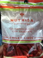 Mängden socker i Churritos de maíz con amaranto sabor chile y limón