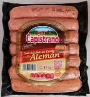 Mängden socker i Capistrano Salchicha de cerdo estilo Alemán