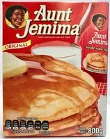 Socker och näringsämnen i Aunt jemima