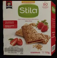 Mängden socker i Barras de avena Quaker Stila sabor fresa