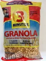 Mängden socker i Granola 3 Minutos