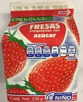 Mängden socker i Fresas congelada con azucar