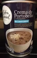Mängden socker i crema de portobello y champiñón