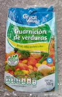 Mängden socker i Guarnición de verduras