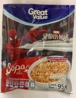 Mängden socker i Sopa de fideo spider-man