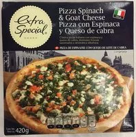 Mängden socker i Pizza con Espinaca y Queso de cabra