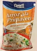 Mängden socker i Arroz a la primavera Great Value