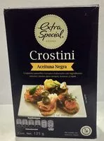 Mängden socker i CROSTINI ACEITUNA NEGRA