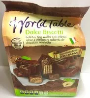 Mängden socker i World table Dolce biscotti