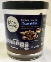 Mängden socker i Crema de Cacao con Trozos de Café
