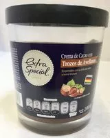 Mängden socker i Crema de Cacao con Trozos de Avellanas