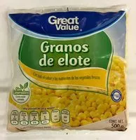 Mängden socker i Granos de Elote, Great Value,