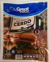 Mängden socker i Great Value Jamón de Pierna de Cerdo fino tipo York