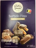 Mängden socker i Surtido fino con chocolate Belga